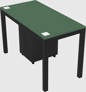 Rectangular desk