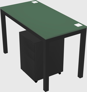 Rectangular desk