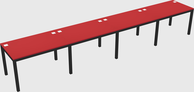 Rectangular desk