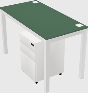 Rectangular desk