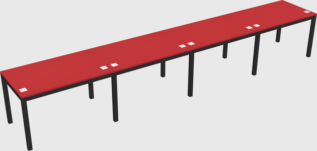 Rectangular desk