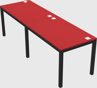 Rectangular desk