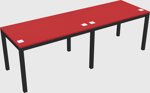 Rectangular desk