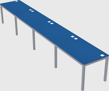 Rectangular desk