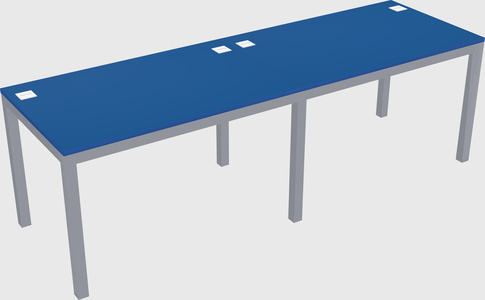 Rectangular desk