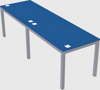 Rectangular desk