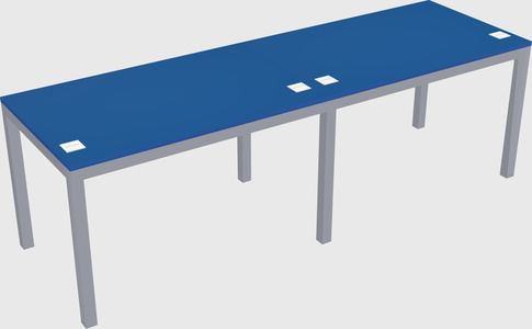 Rectangular desk