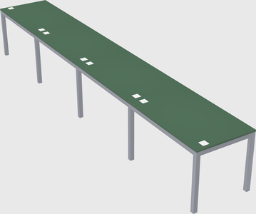 Rectangular desk