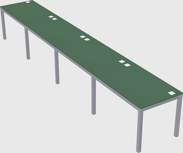Rectangular desk