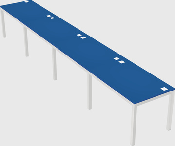 Rectangular desk