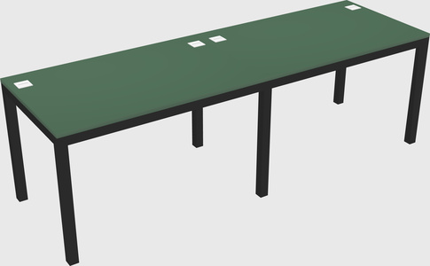 Rectangular desk