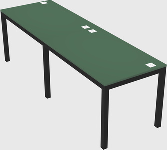 Rectangular desk