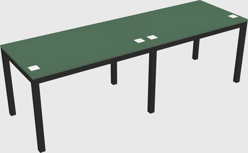 Rectangular desk