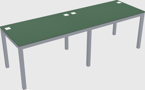 Rectangular desk