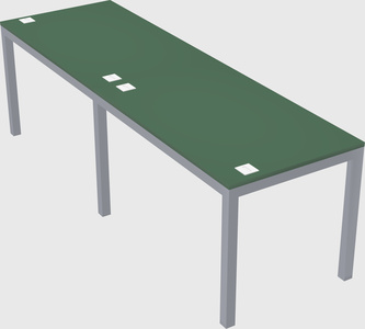 Rectangular desk