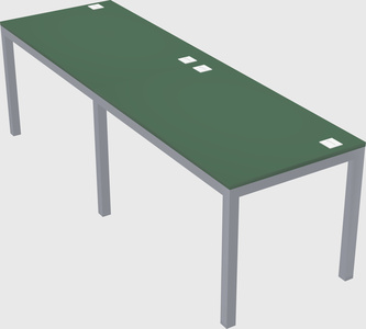 Rectangular desk