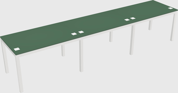 Rectangular desk