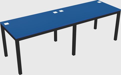 Rectangular desk