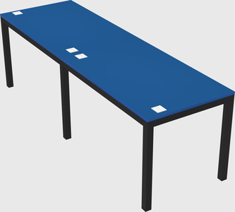 Rectangular desk