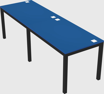 Rectangular desk