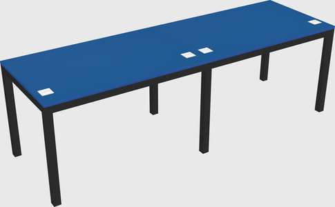 Rectangular desk