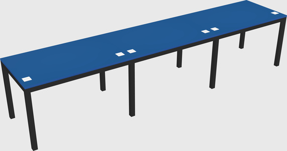 Rectangular desk