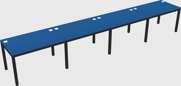 Rectangular desk