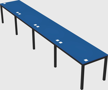 Rectangular desk