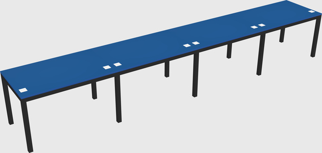 Rectangular desk