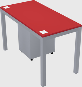 Rectangular desk