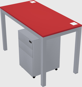 Rectangular desk
