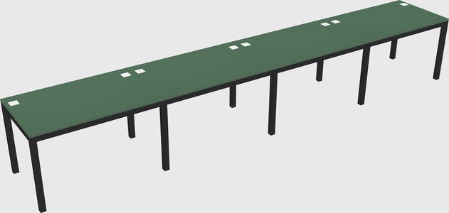 Rectangular desk