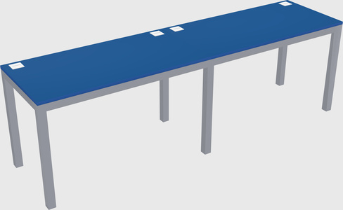 Rectangular desk