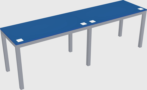 Rectangular desk