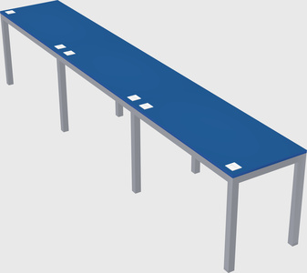 Rectangular desk