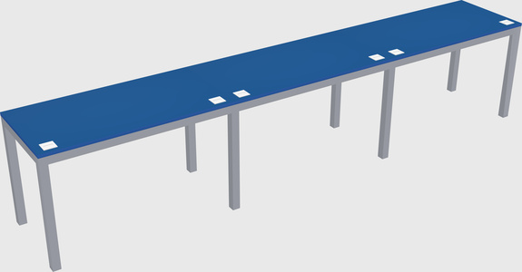 Rectangular desk