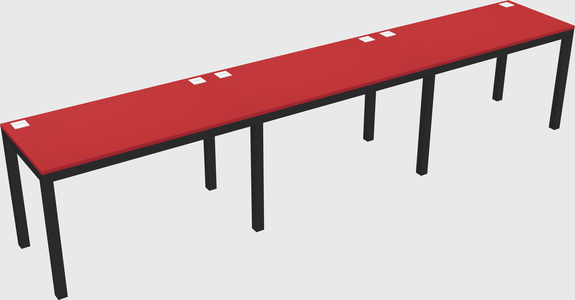 Rectangular desk