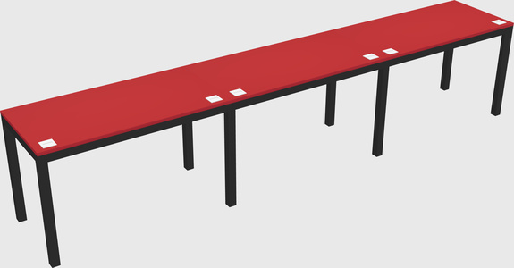 Rectangular desk