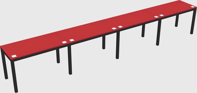 Rectangular desk