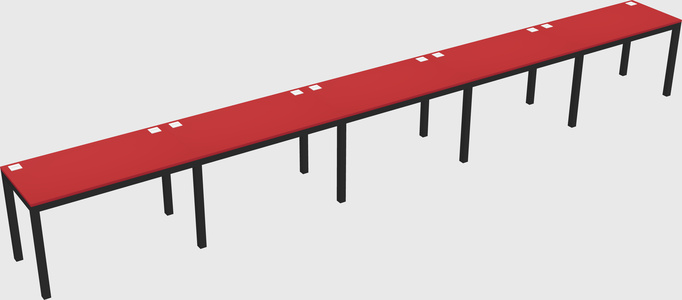 Rectangular desk