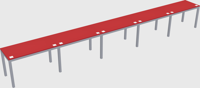 Rectangular desk