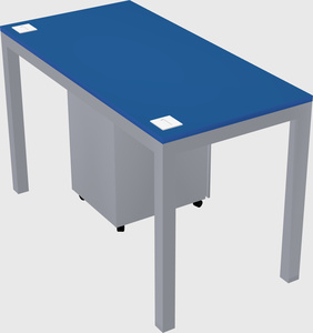 Rectangular desk
