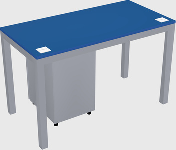 Rectangular desk