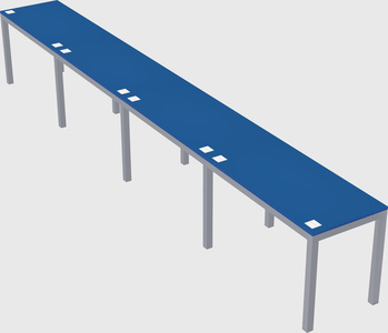 Rectangular desk