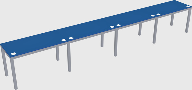 Rectangular desk