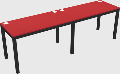 Rectangular desk