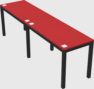 Rectangular desk
