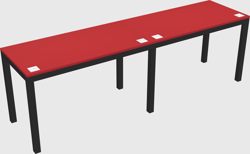 Rectangular desk