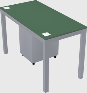 Rectangular desk