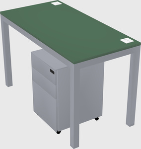 Rectangular desk